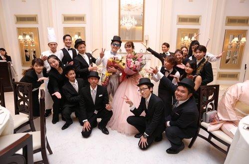 サプライズパーティの披露宴画像