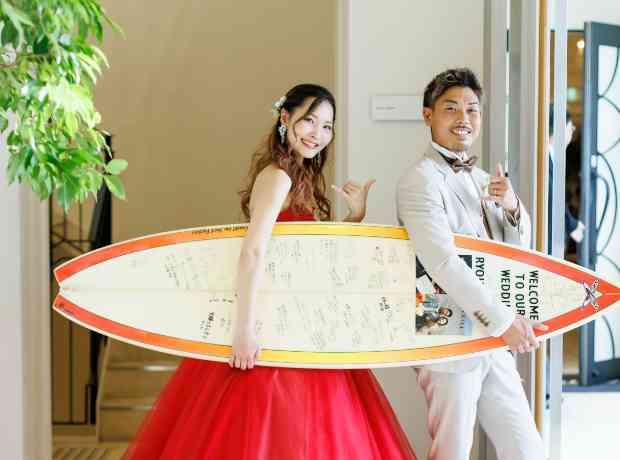 海＆おもてなし♡おふたりらしさ満載なWeddingの挙式実例画像
