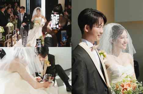 ゲストと楽しむお二人らしいWeddingの挙式画像