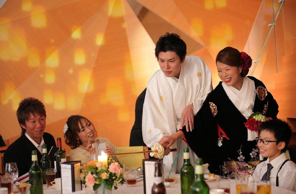 ゲストの皆様と楽しく過ごすアットホームな結婚式！の演出画像