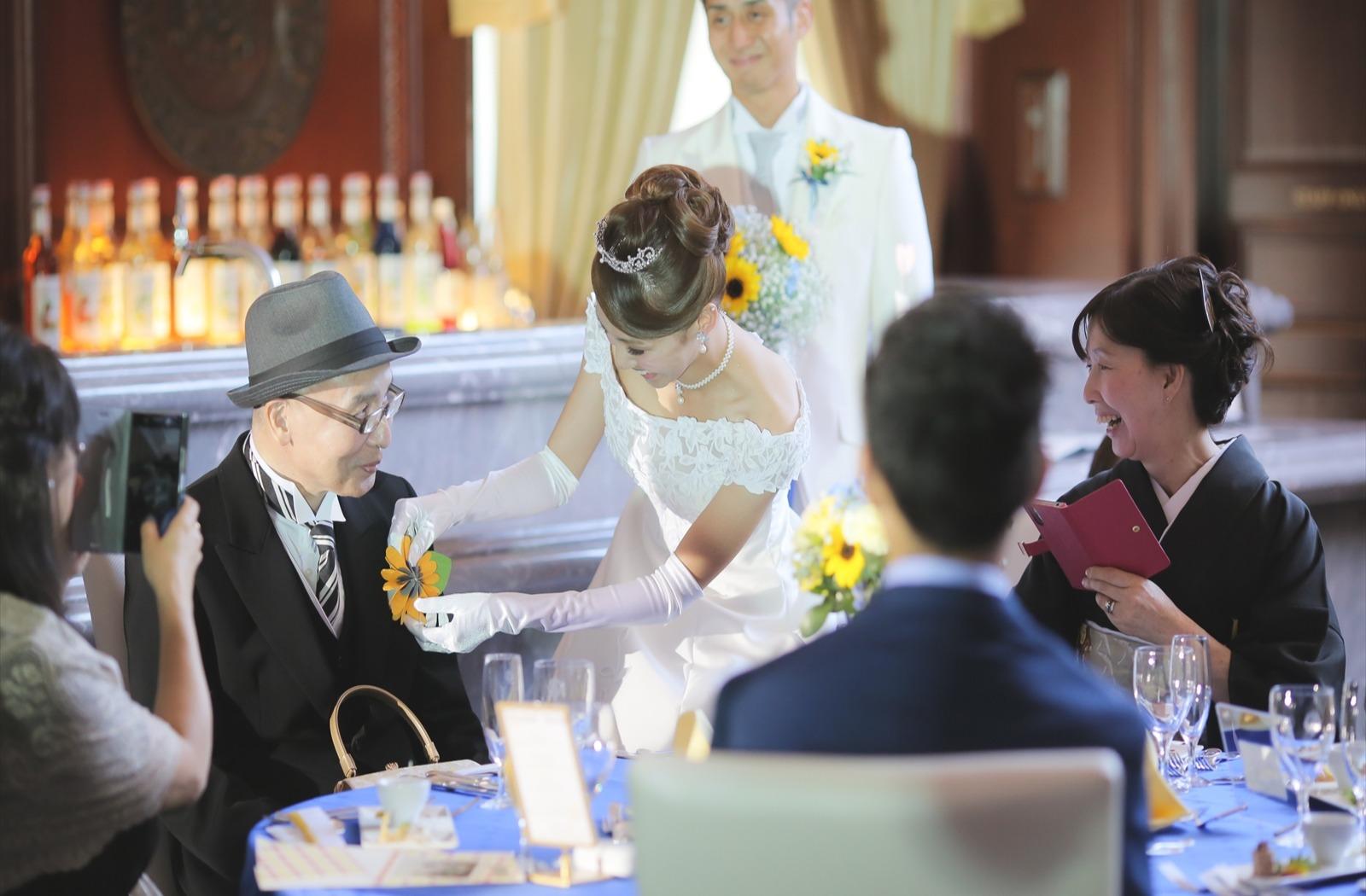 笑いあり!涙あり!盛りだくさんの結婚式の披露宴画像