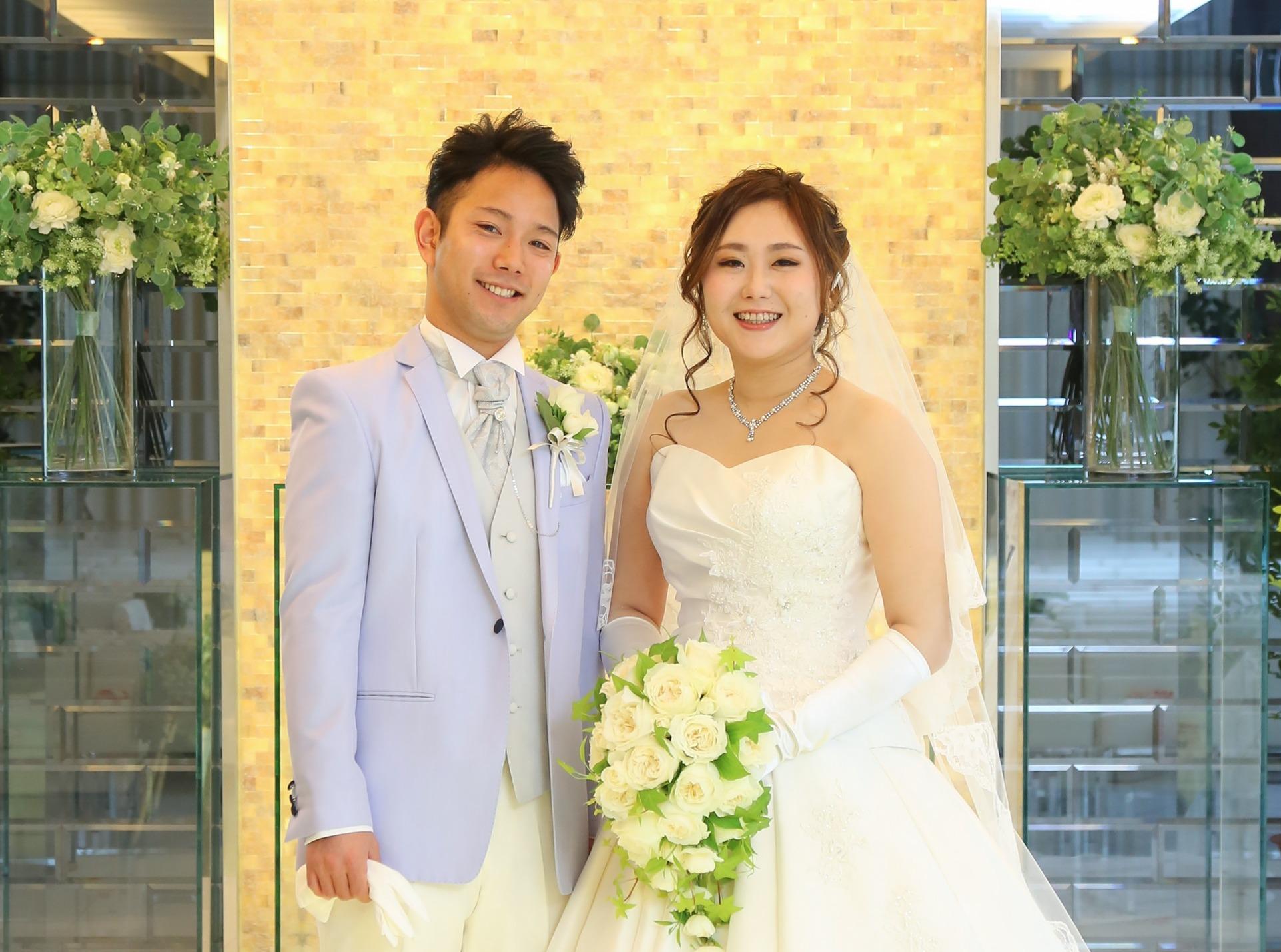 ゲストとお二人との愛情あふれるWedding❤の挙式実例画像