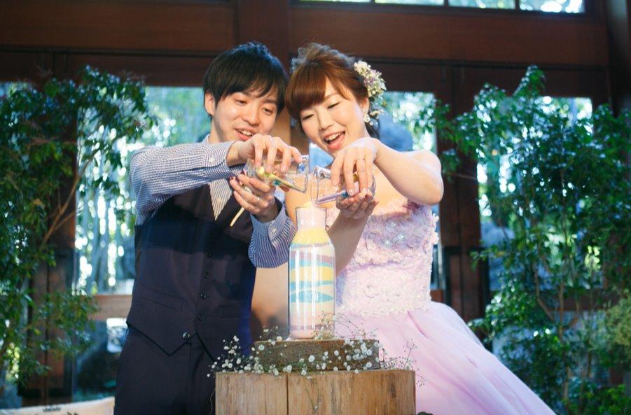 ふたりの理想が叶ったアットホームウェディング♪の演出画像
