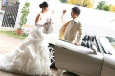 アットホームWedding　S2000に愛を乗せての演出画像