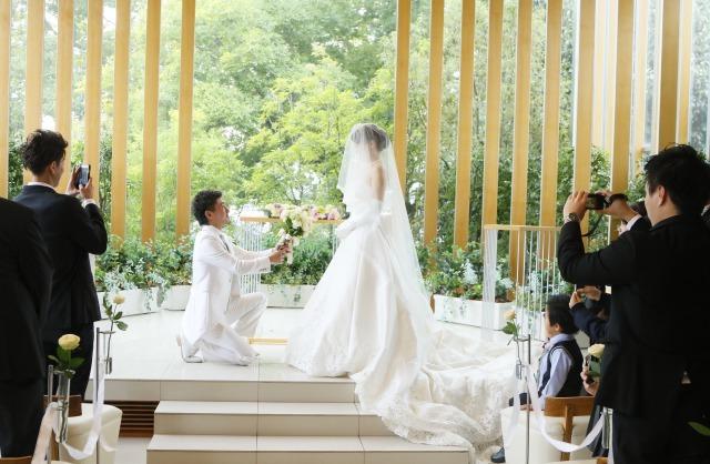 アットホームな雰囲気に大満足の結婚式!の挙式画像