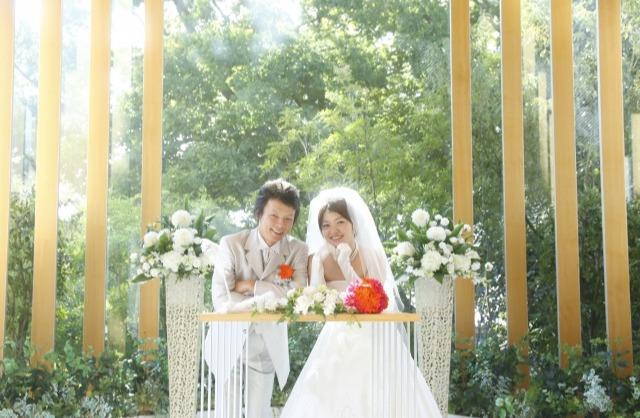愛犬と一緒のウェディングが叶った結婚式!の挙式画像