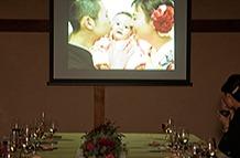 格式高い和モダンな空間で、感謝を贈るパパママ婚の演出画像
