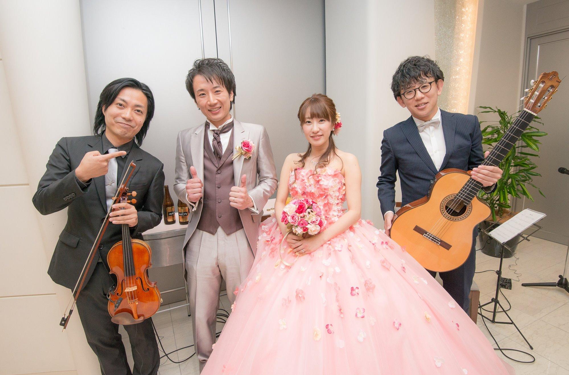 プロジェクションマッピングで華やかさもプラス!の披露宴画像