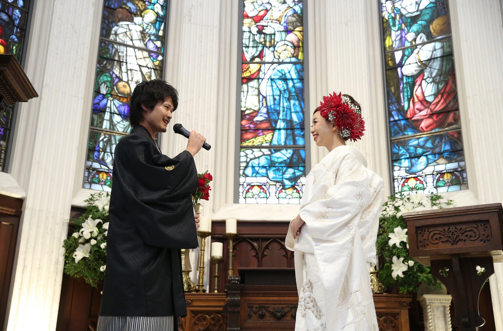 楽しくお洒落で、ジブリ×和の結婚式♪の挙式画像