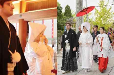 宮地嶽神社で和を感じるWeddingの挙式画像