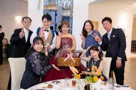 自分たちだけでなくゲストの事も大切にした結婚式‼の披露宴画像