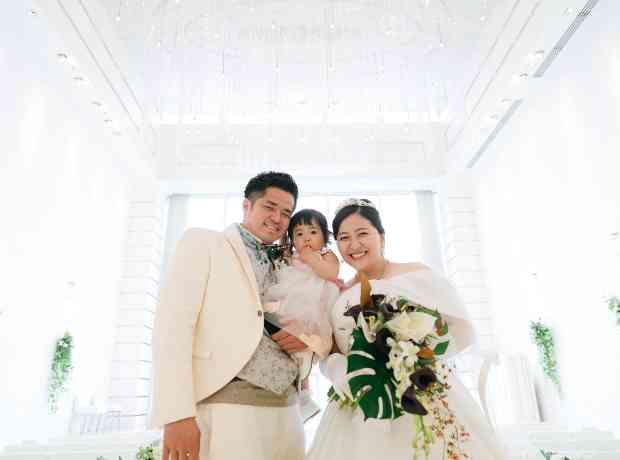 お子様と一緒に楽しむアットホームなご結婚式の挙式実例画像
