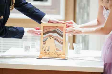 家族だけの特別な貸切空間で想いを伝える暖かな結婚式の演出画像