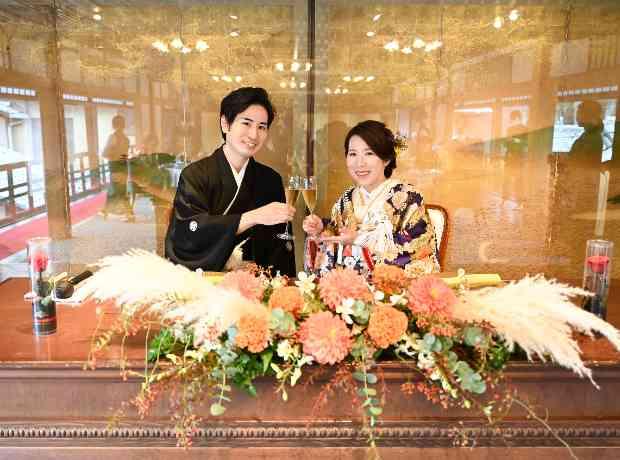 シンプル×こだわりの美食　～和やかなひと時～の挙式実例画像