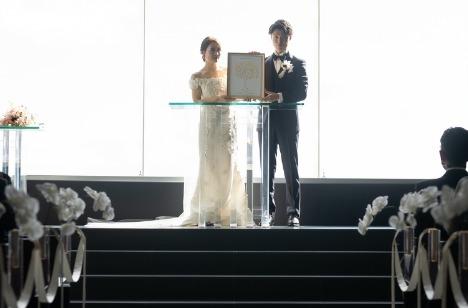 winter solaweddingの挙式画像