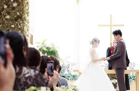 A wedding full of smilesの挙式画像