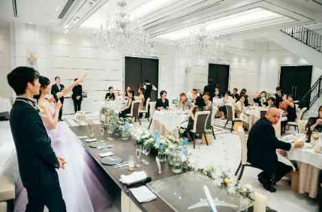 お二人らしさ満載!笑顔溢れるWEDDING♡の披露宴画像