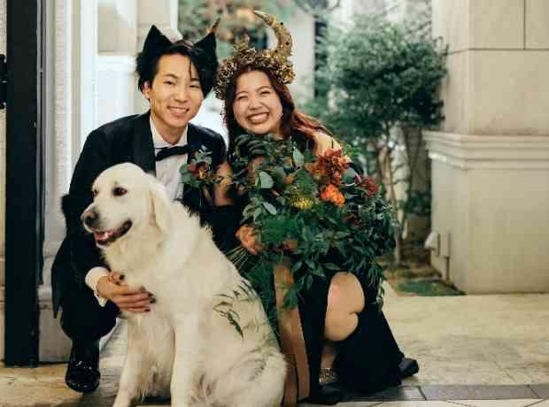 全員笑顔のハロウィンウエディング！？の挙式実例画像