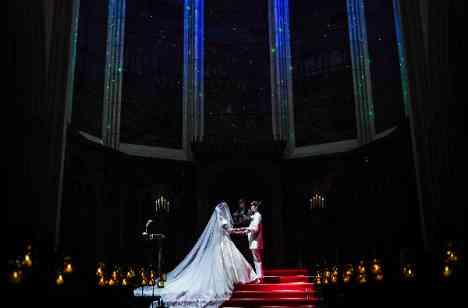 終始楽しくてあっという間の結婚式の一日の挙式画像