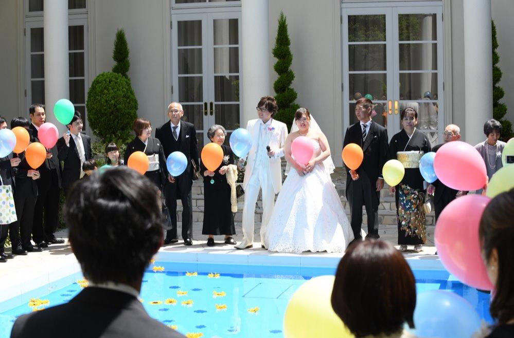 笑顔いっぱいの結婚式の演出画像