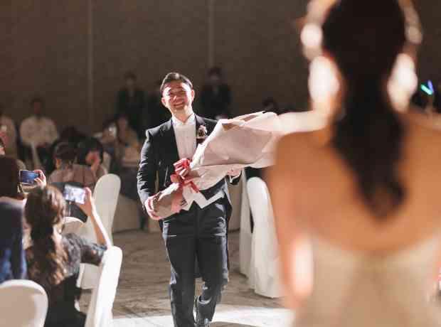 笑顔ありサプライズありの素敵な結婚式☆彡の挙式実例画像