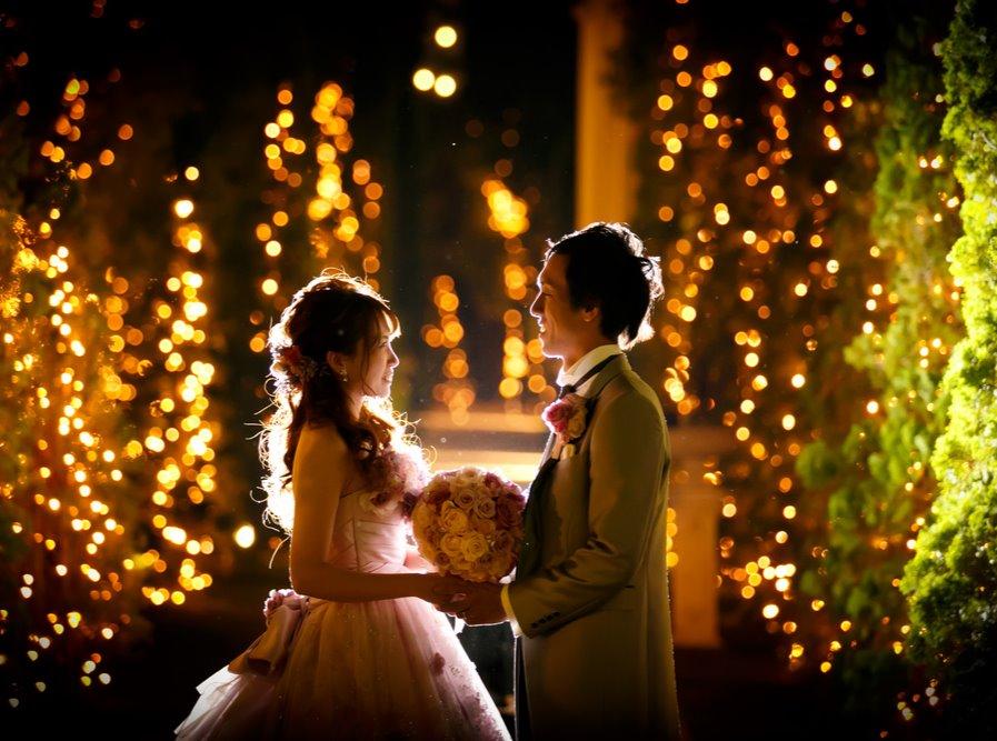 大好きに囲まれた結婚式の挙式実例画像