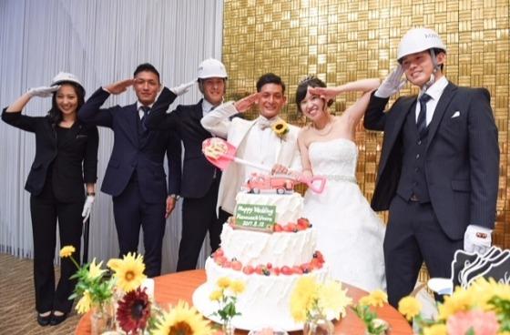 ~笑顔溢れるヒマワリwedding~の披露宴画像