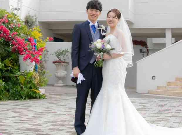 笑顔が素敵なおふたりのWedding✨の挙式実例画像
