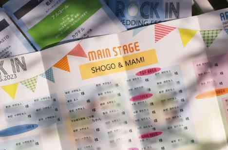 大好きな「ロックフェス」をテーマにしたウェディングの準備・打ち合わせ画像