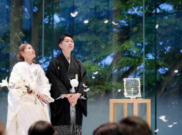 おふたりの好きを集めたたいせつなご結婚式の挙式実例画像