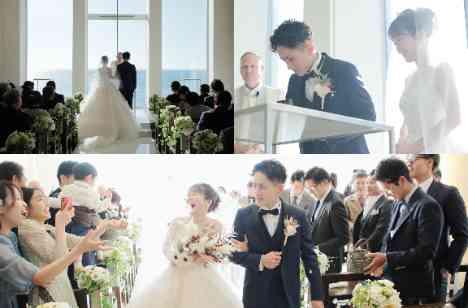 打上花火フィナーレ!Sunset Weddingの挙式画像