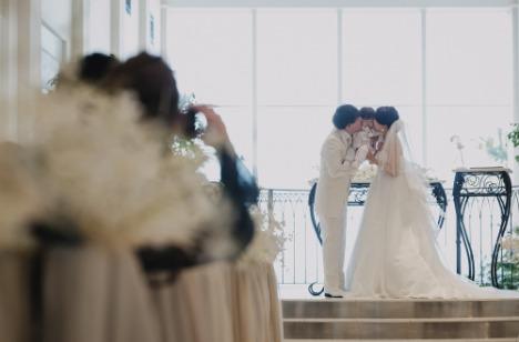 ゲスト皆さまの参加型wedding★の挙式画像