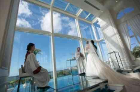 親族だけでリゾート結婚式の挙式画像