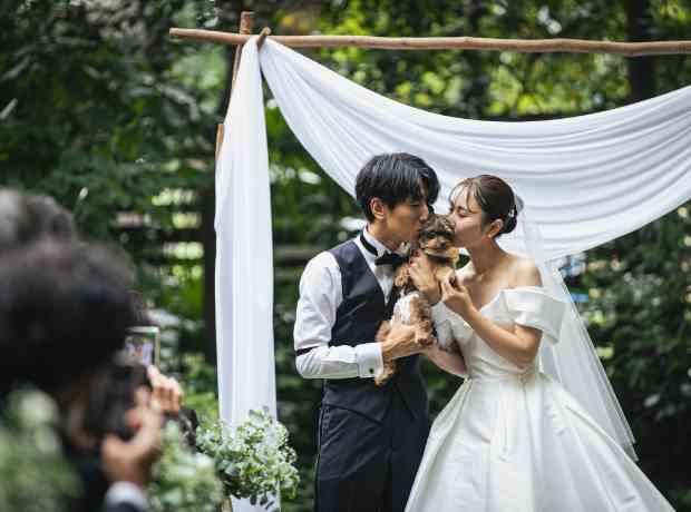 希望と理想が叶えられた愛犬と過ごすWeddingの挙式実例画像