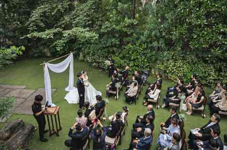 希望と理想が叶えられた愛犬と過ごすWeddingの挙式画像