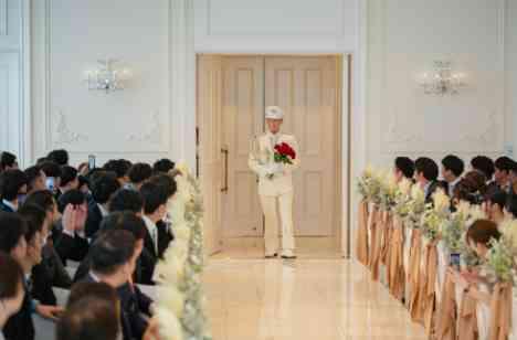 100名分の〝当時"が蘇る結婚式に。の挙式画像
