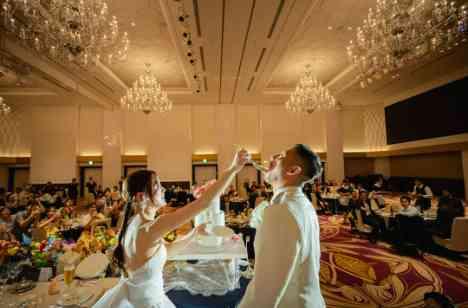 100名分の〝当時"が蘇る結婚式に。の披露宴画像