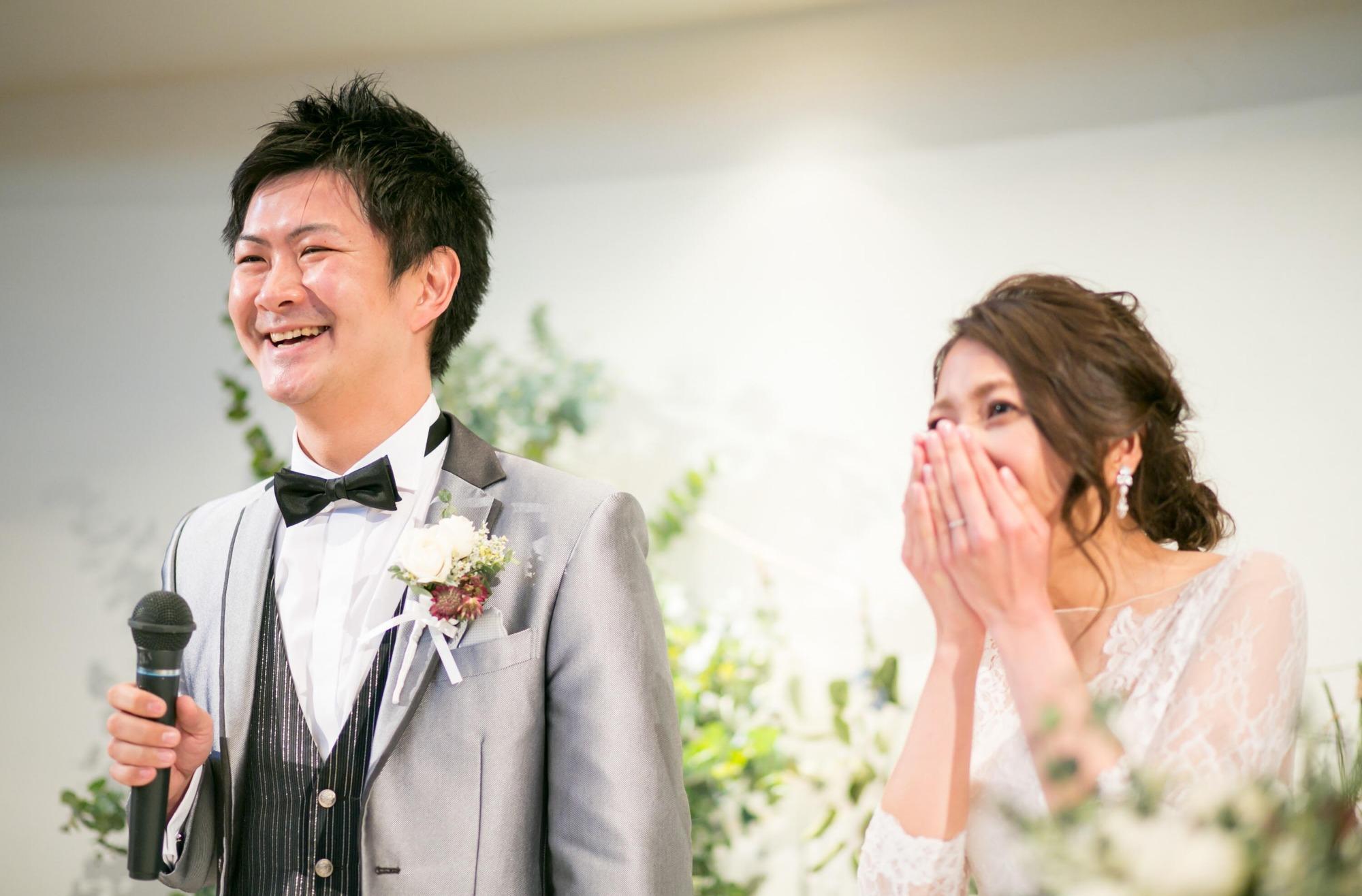 笑顔と感動あふれるパーティー*の披露宴画像