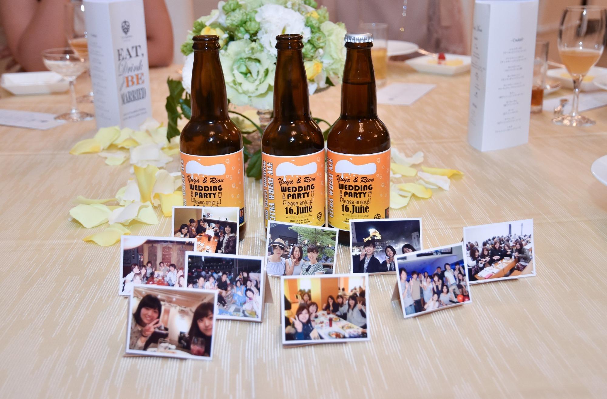 大好きすぎて欠かせない★ビールウェディングの演出画像