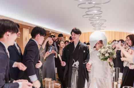 好きなキャラクターをテーマにした結婚式の挙式画像