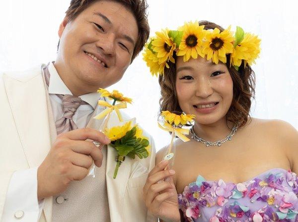 ひまわりいっぱい！夏尽くしＷＥＤＤＩＮＧ♪の挙式実例画像