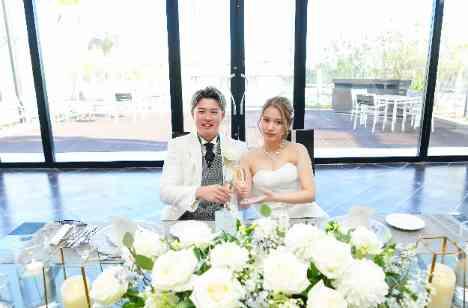 お二人もはっちゃけて楽しむワイワイパーティの披露宴画像