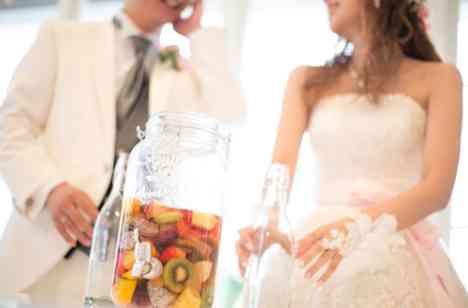 ピンクに囲まれ☆JuneBrideWeddingの披露宴画像