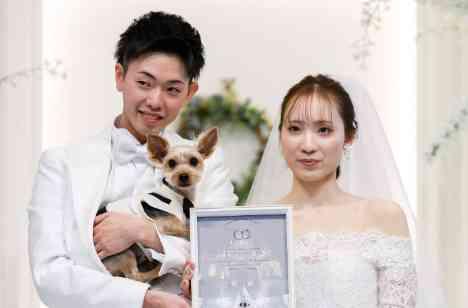 大切な家族とともにDOG with weddingの挙式画像