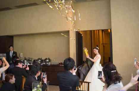 和も洋も取り入れ演出やサプライズもの演出画像