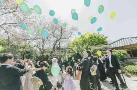 桜の下で行う結婚式。ゲストに心から感謝を。の演出画像