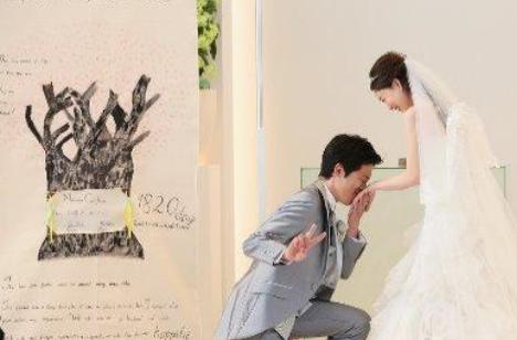 こだわりと手作り満載！☆世界でたった一つの結婚式☆の挙式画像
