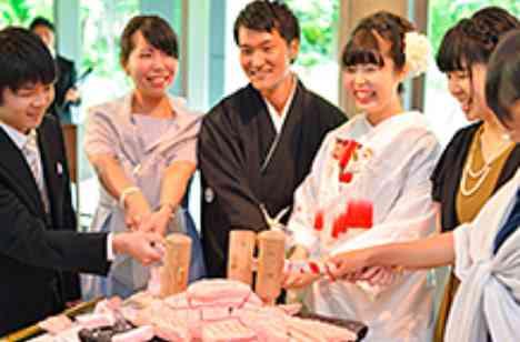 自然体で楽しむ和婚の披露宴画像