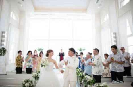ゲスト皆で楽しむ結婚式の挙式画像