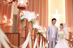 イルミネーション輝く点灯式WEDDINGの挙式画像
